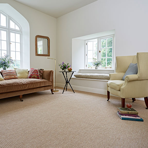 Stamford washable sisal carpet fited in living room