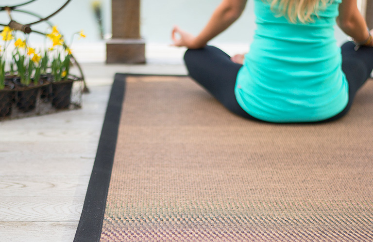 Yoga mat on Unnatural Flooring